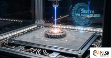 Impresora 3D metal laser fabricando engrane industrial