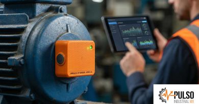Sensor vibracion inalambrico motor industrial
