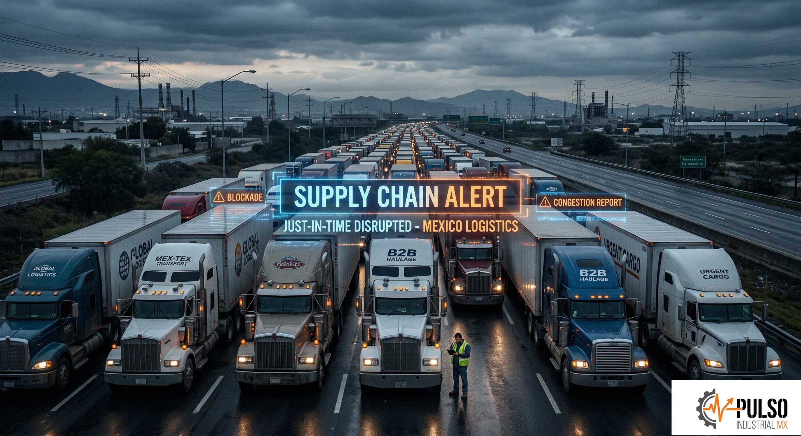 Alerta Logística: El Mega Bloqueo del 6 de abril que amenaza con paralizar el «Just-in-Time» en México